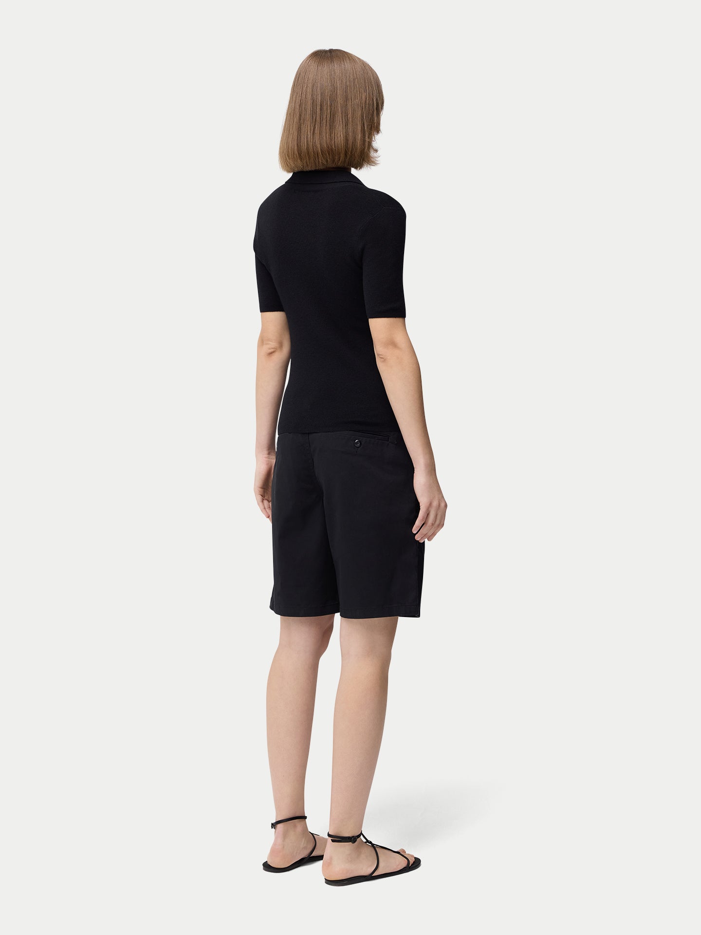 Damen-Polo aus Kaschmir-Seide