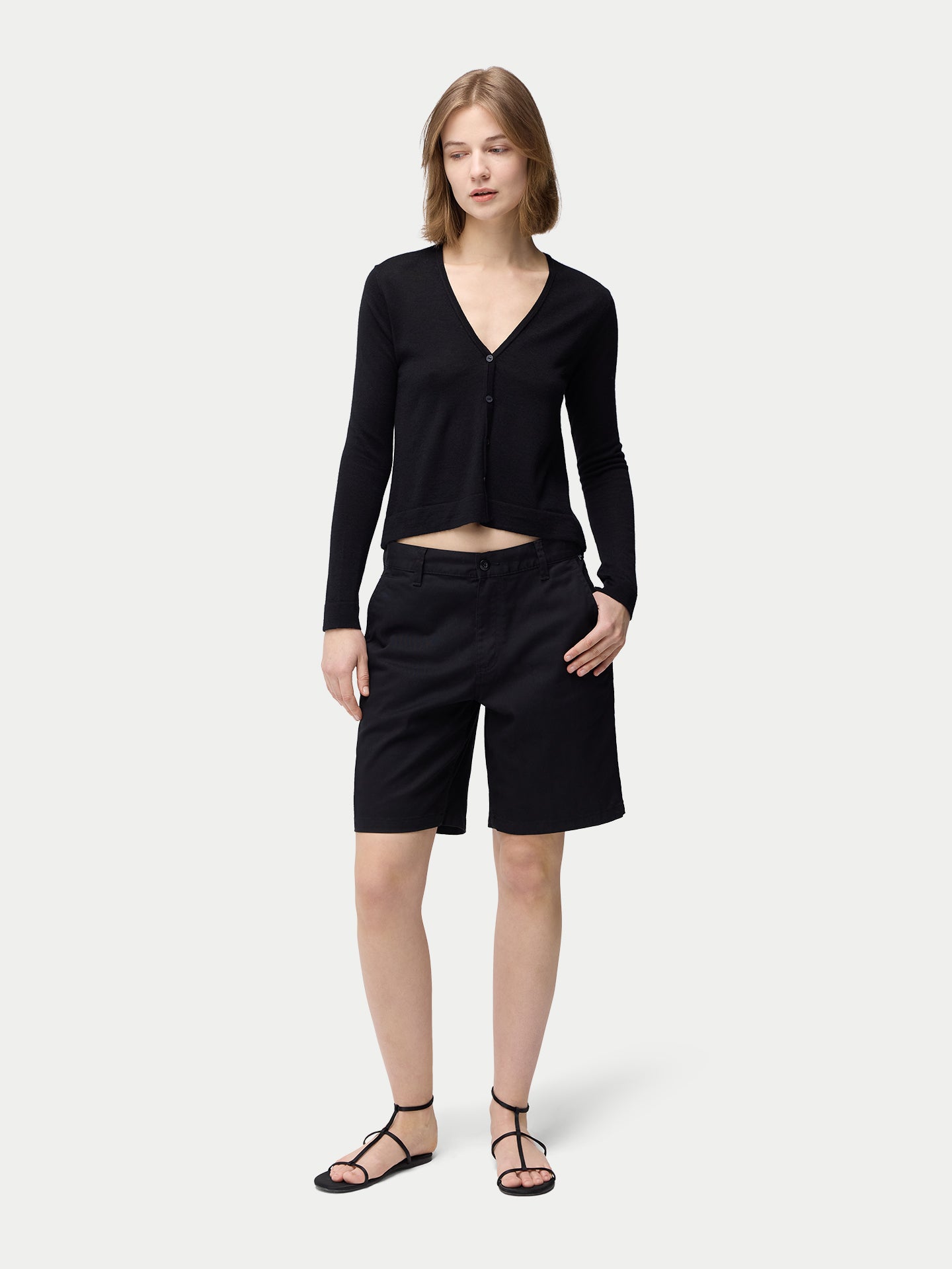 Leichte Strickjacke aus Kaschmir-Seide