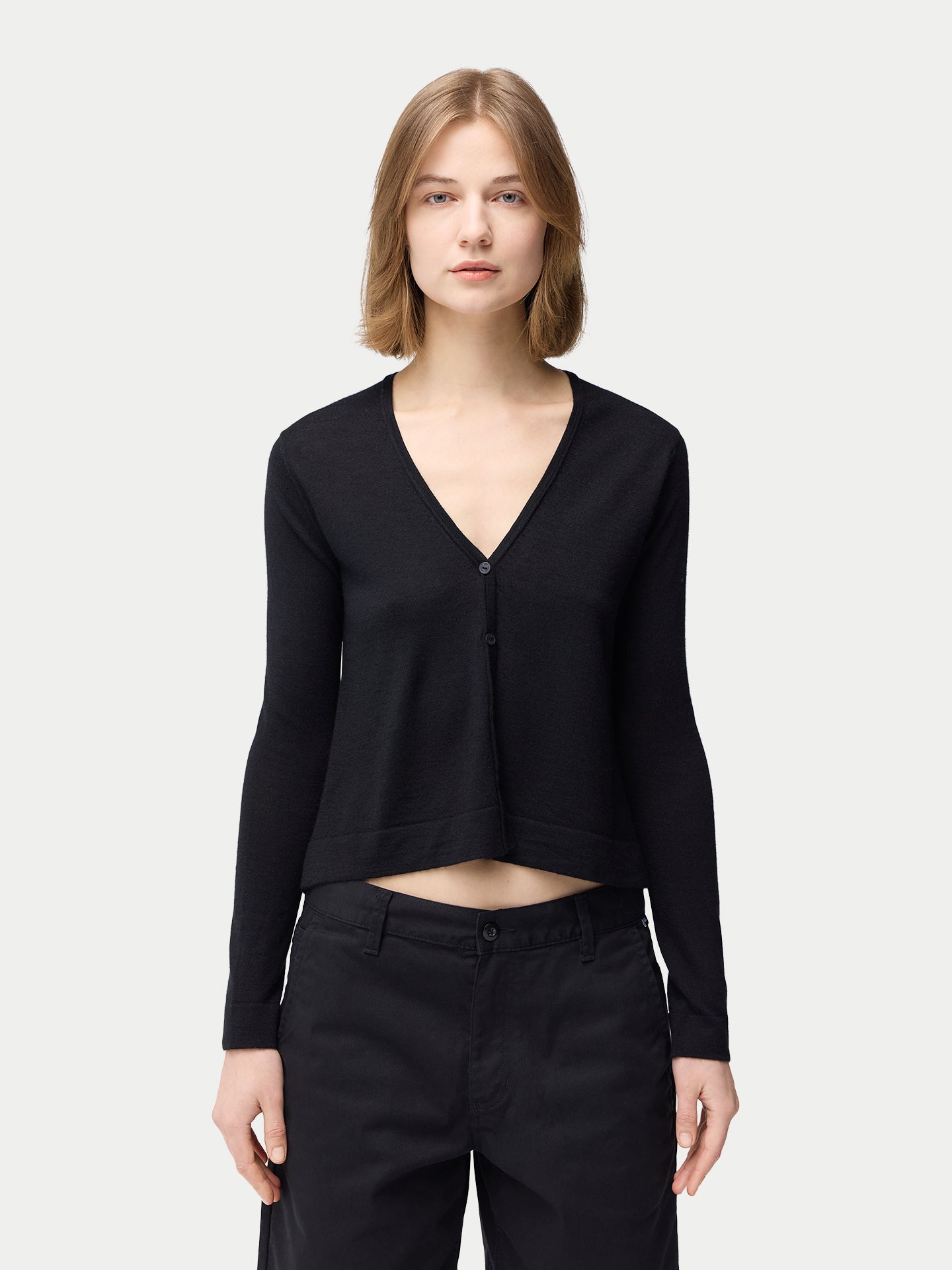 Leichte Strickjacke aus Kaschmir-Seide