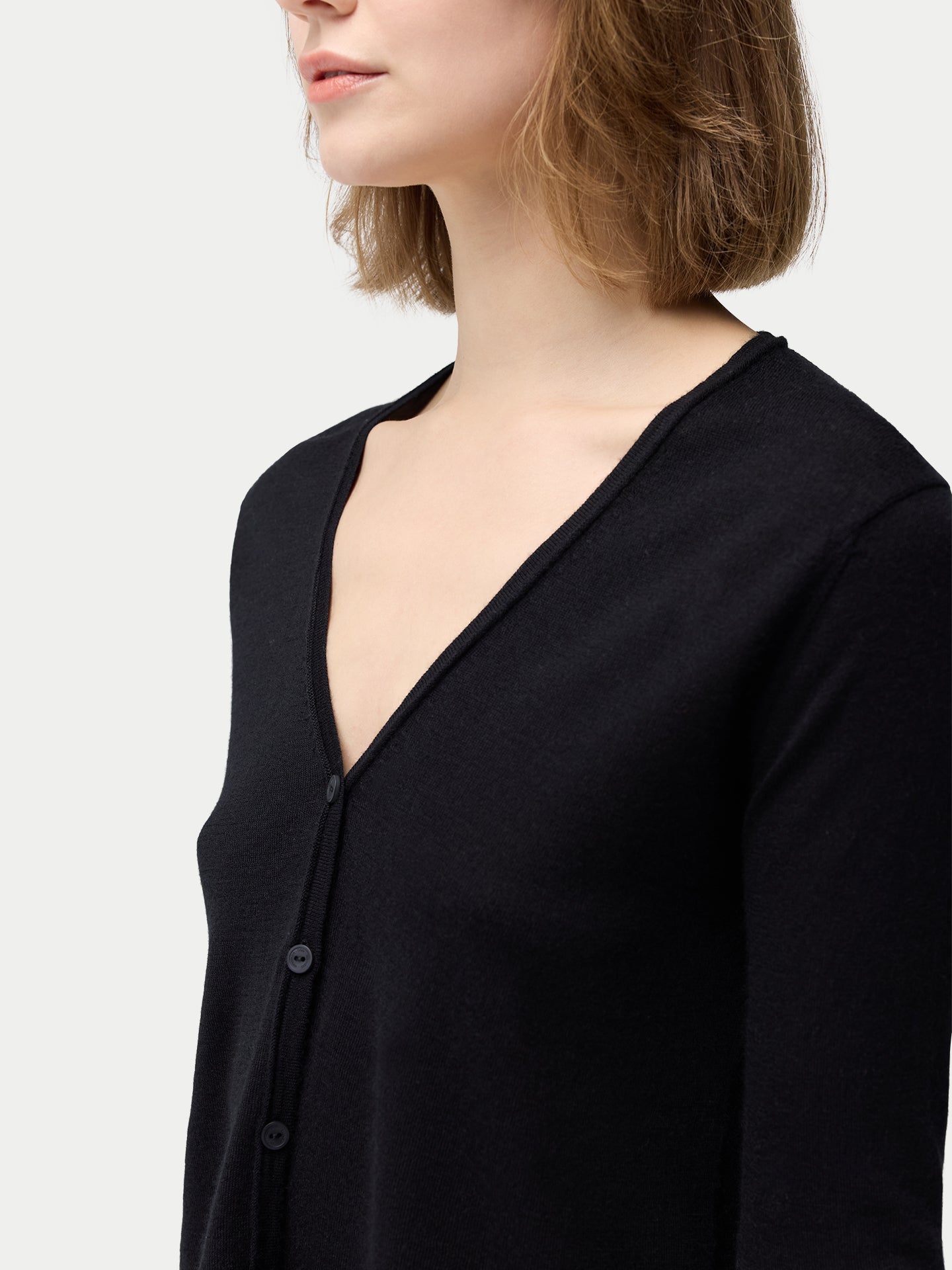 Leichte Strickjacke aus Kaschmir-Seide