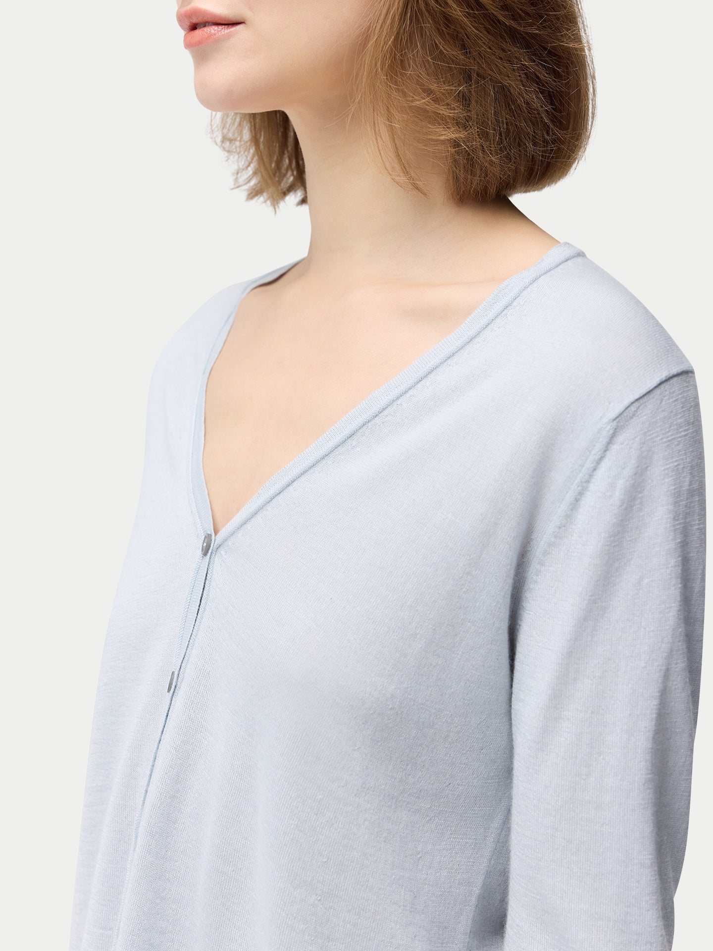 Leichte Strickjacke aus Kaschmir-Seide