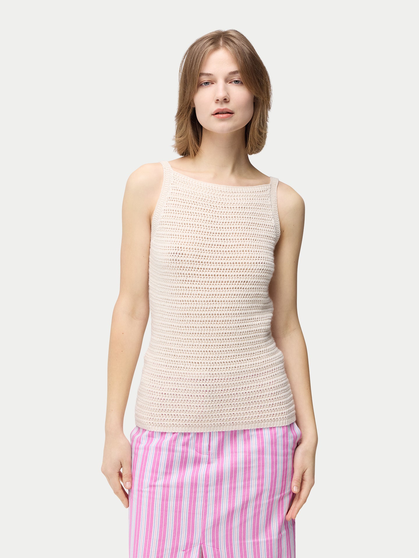 Tank-Top aus Baumwolle und Kaschmir