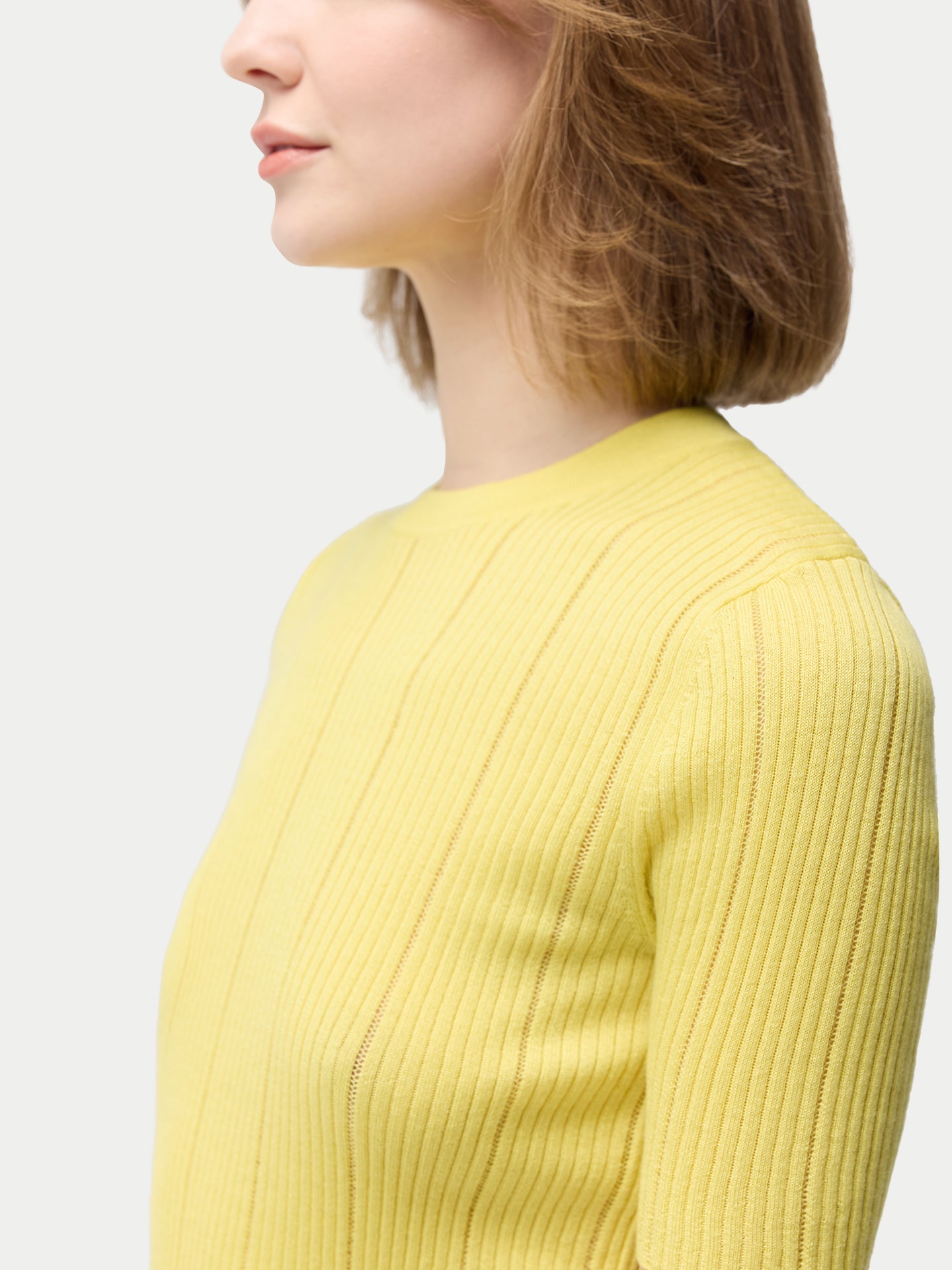 Ajourstrick Top aus Kaschmir-Seide