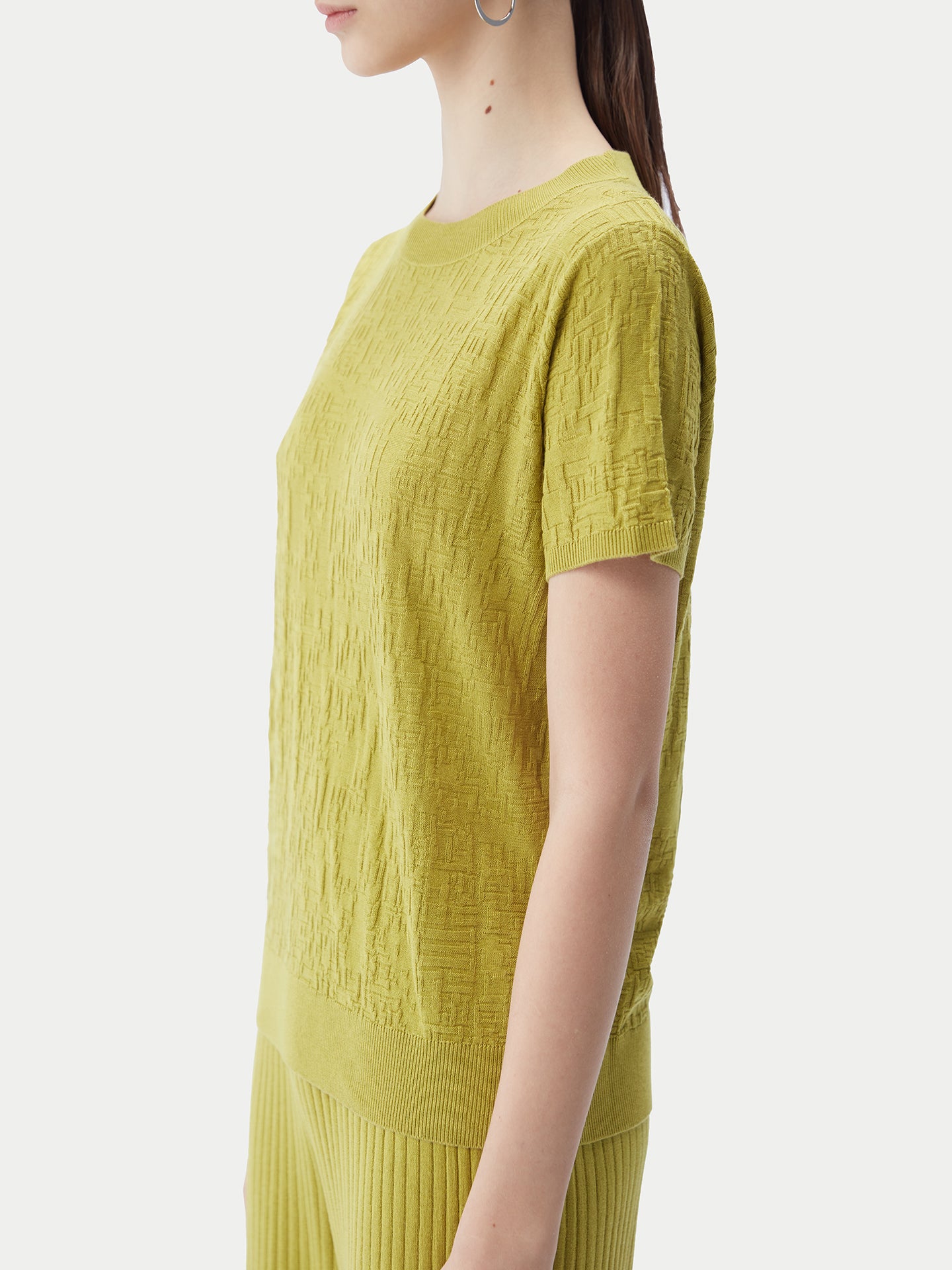 T-Shirt aus Seide-Kaschmir