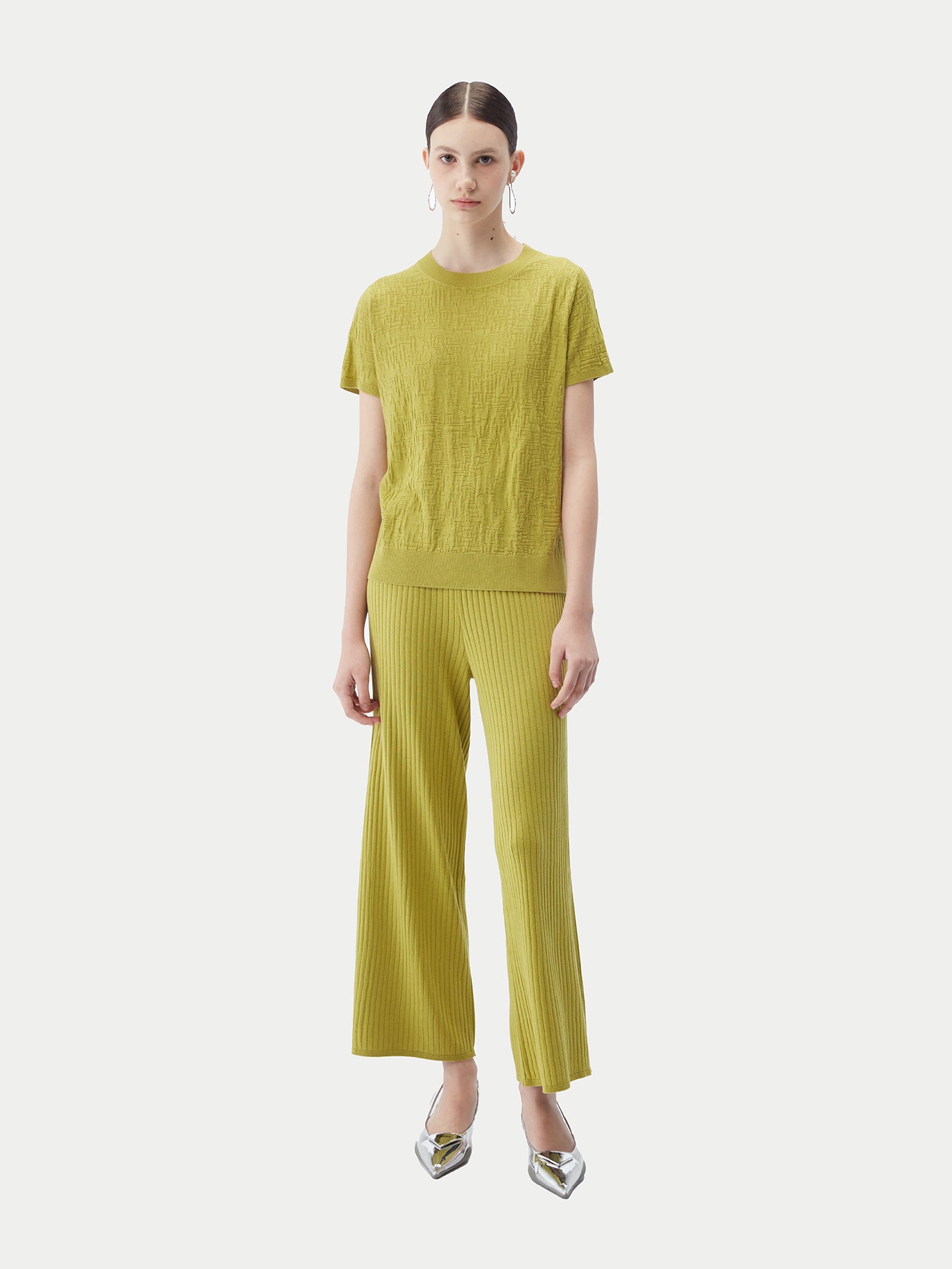 T-Shirt aus Seide-Kaschmir