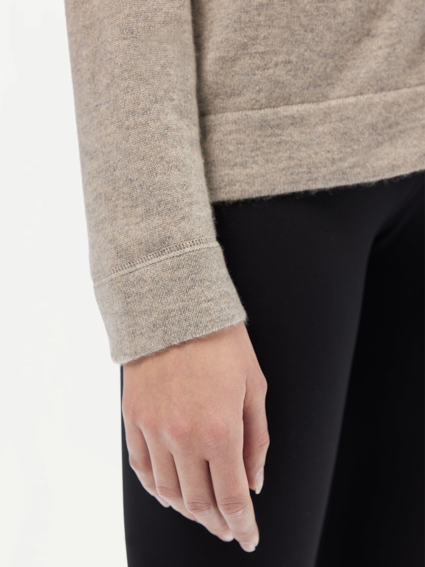 Kaschmir-Hoodie mit Reißverschluss