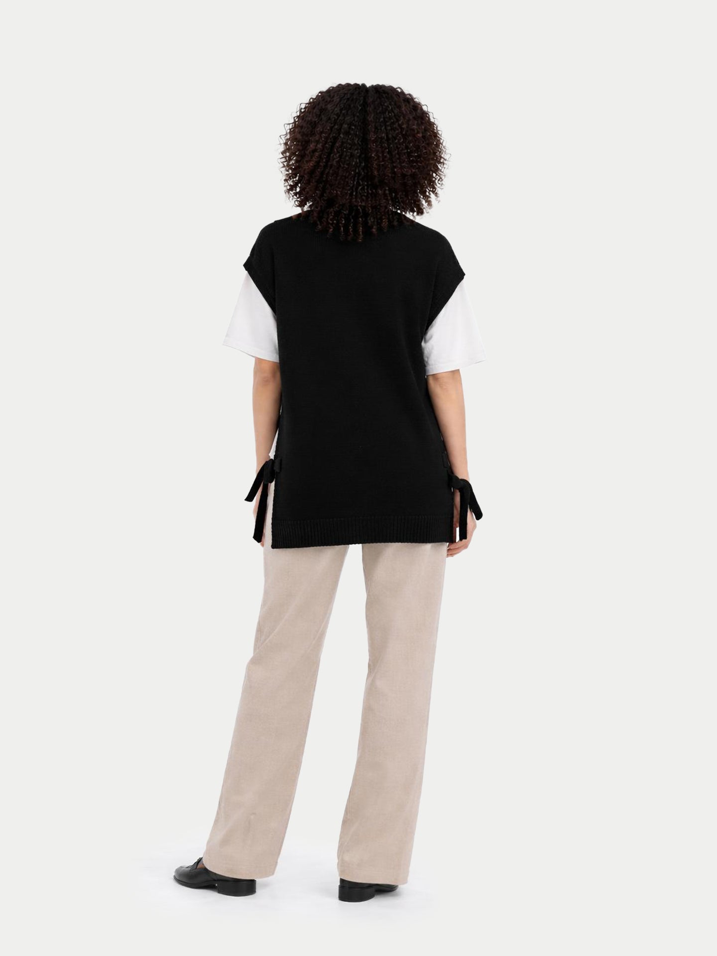 Kaschmir-Umstandstop mit V-Ausschnitt