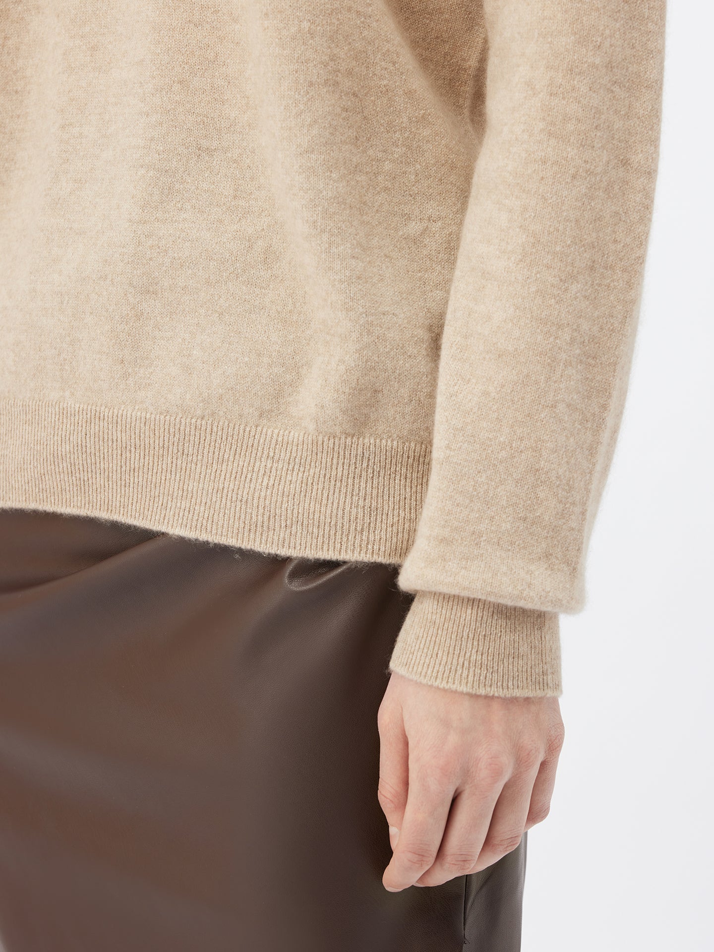 Basic Rollkragenpullover aus Kaschmir.