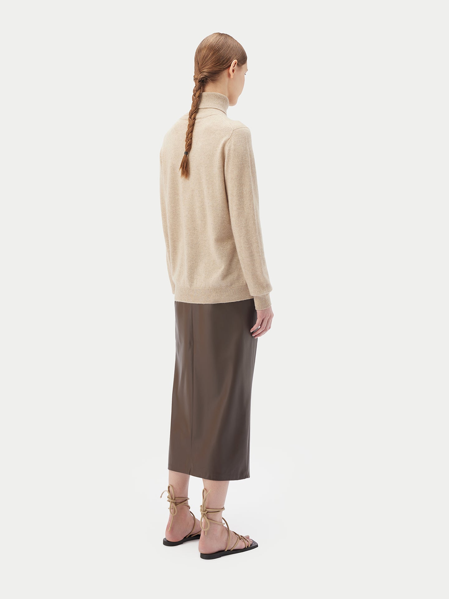 Basic Rollkragenpullover aus Kaschmir.