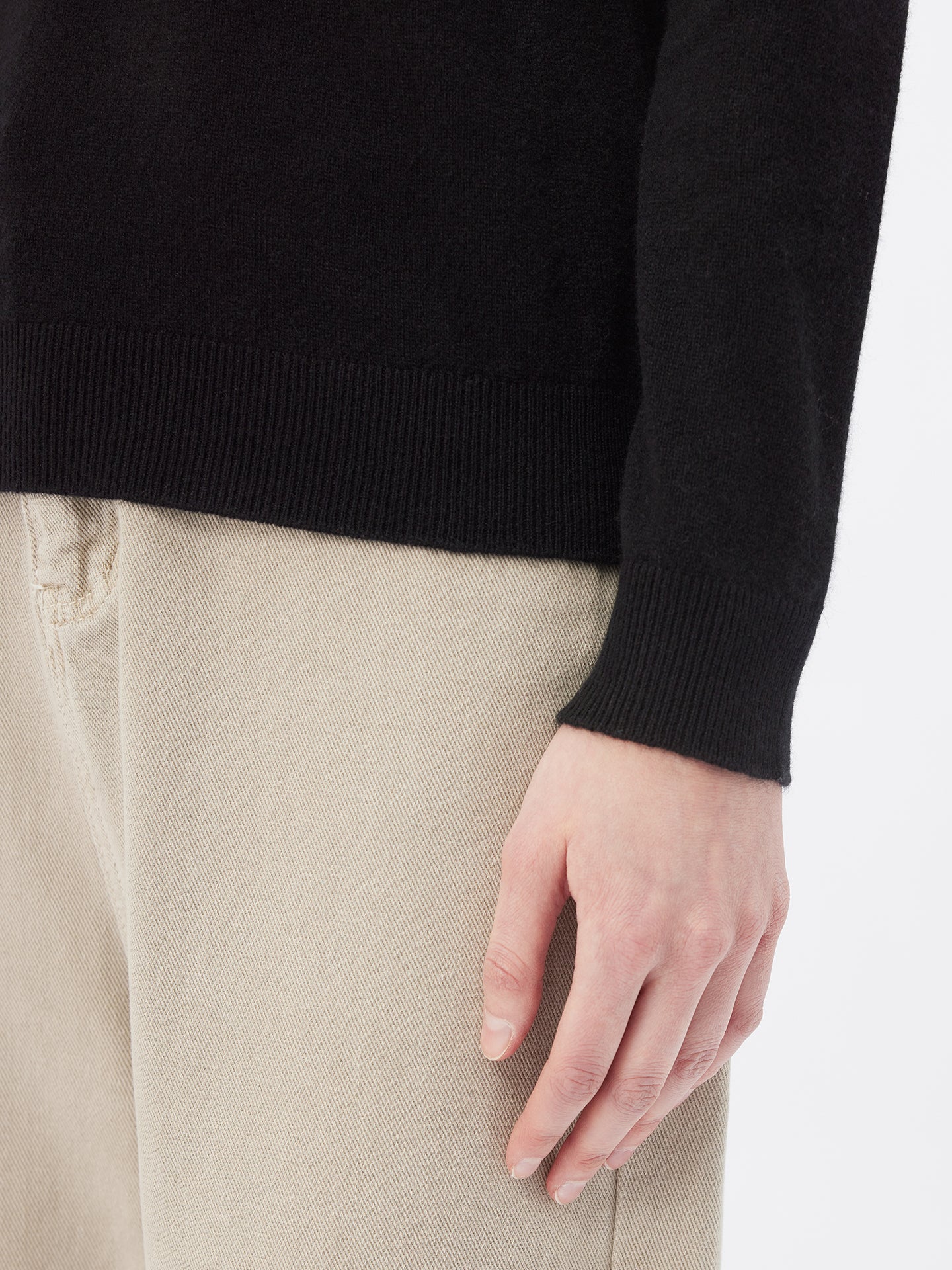 Basic Rollkragenpullover aus Kaschmir