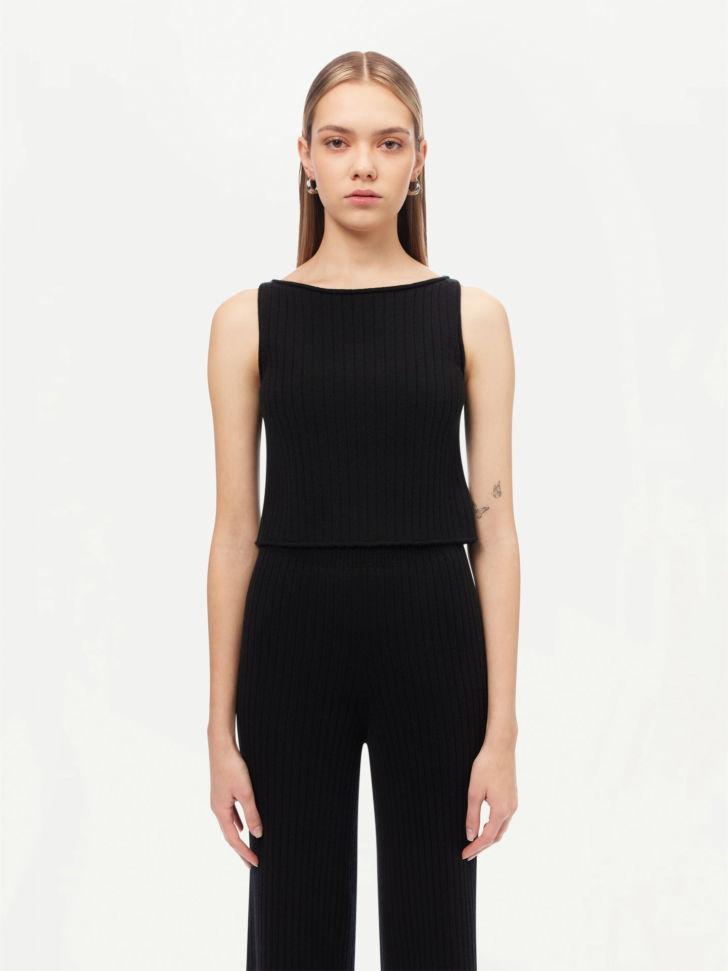 Kaschmir-Crop-Top