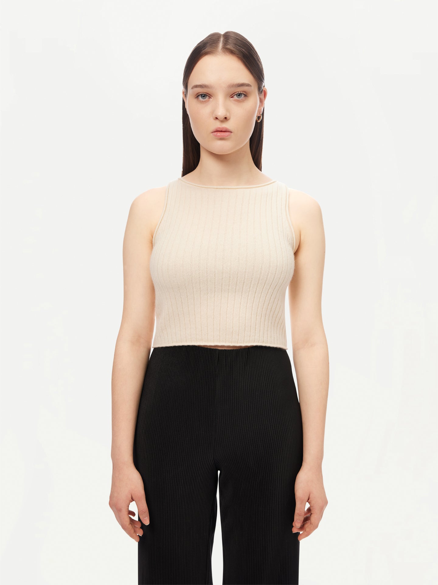 Kaschmir-Crop-Top