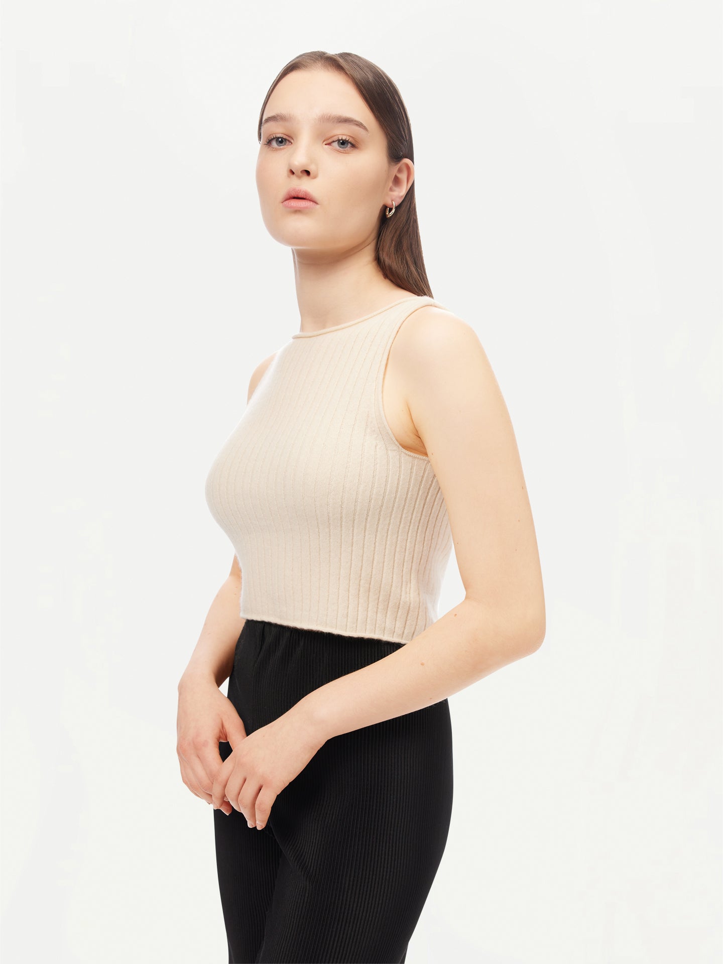 Kaschmir-Crop-Top