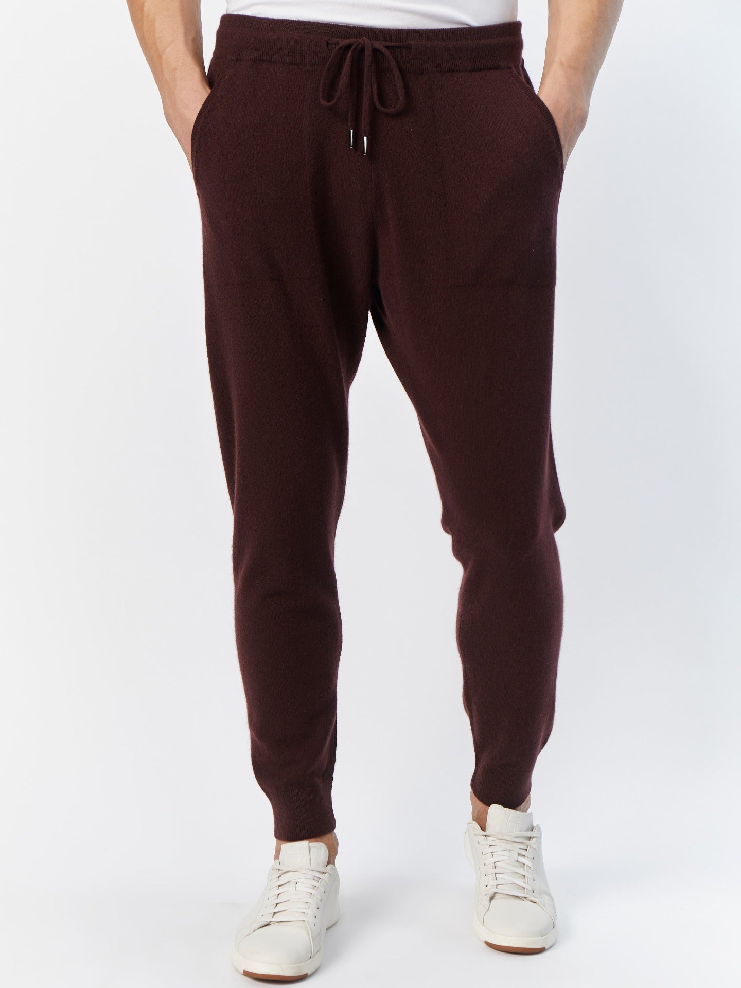 Herren Kaschmir Lockere Jogginghose decadent chocolate - Gobi Cashmere