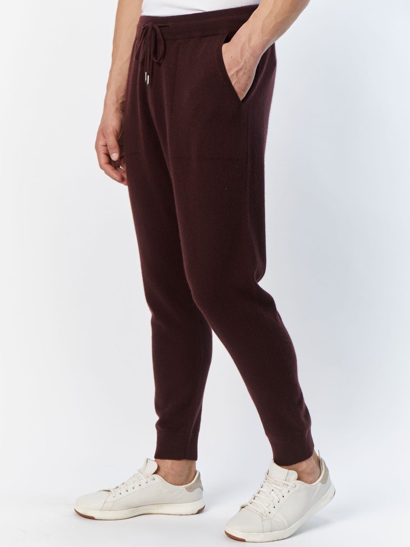 Herren Kaschmir Lockere Jogginghose decadent chocolate - Gobi Cashmere