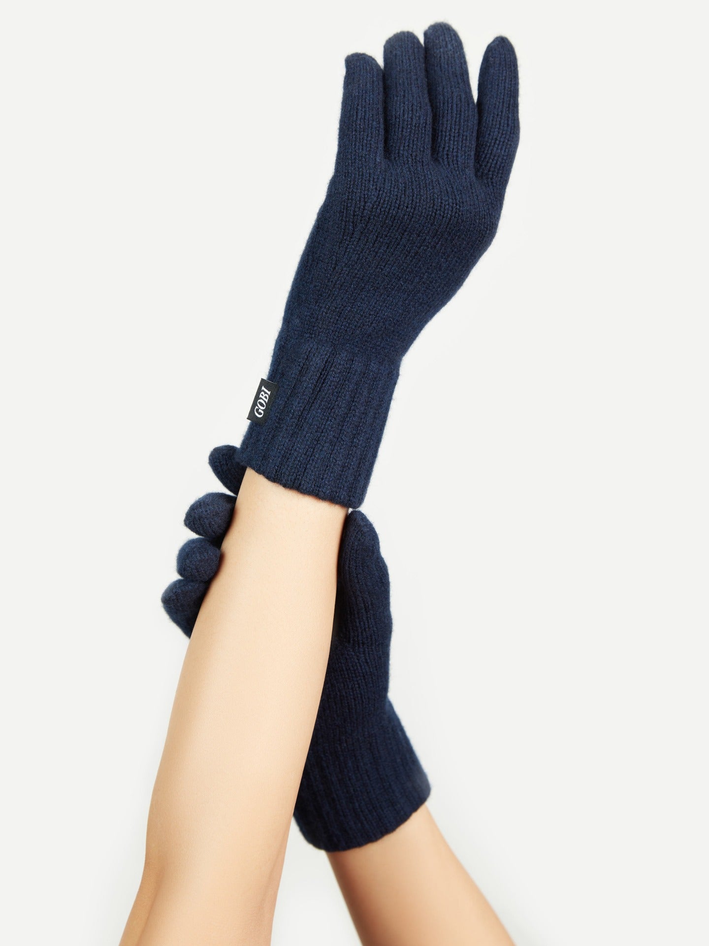 Damen Kaschmir Handschuhe Marineblau - Gobi Cashmere