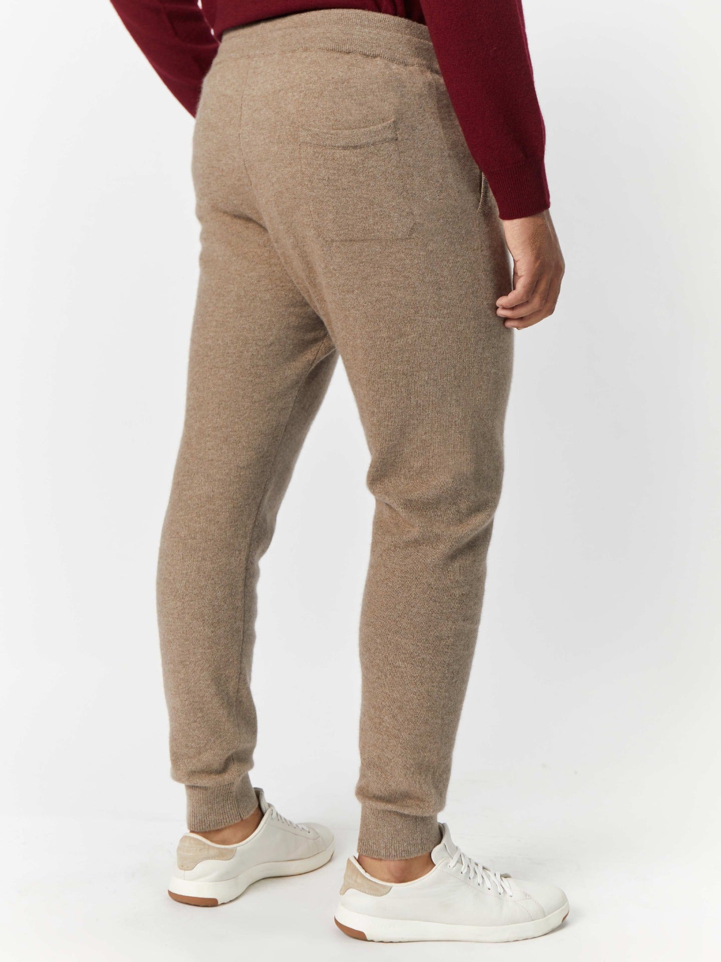 Herren Kaschmir Lockere Jogginghose Taupe - Gobi Cashmere