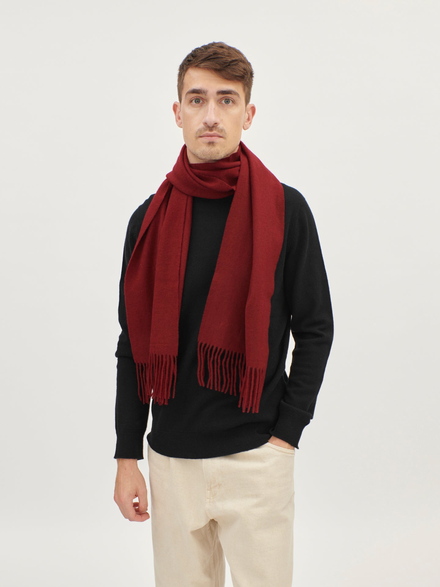Unisex Kaschmir Schal Mit Fransen - Gobi Cashmere