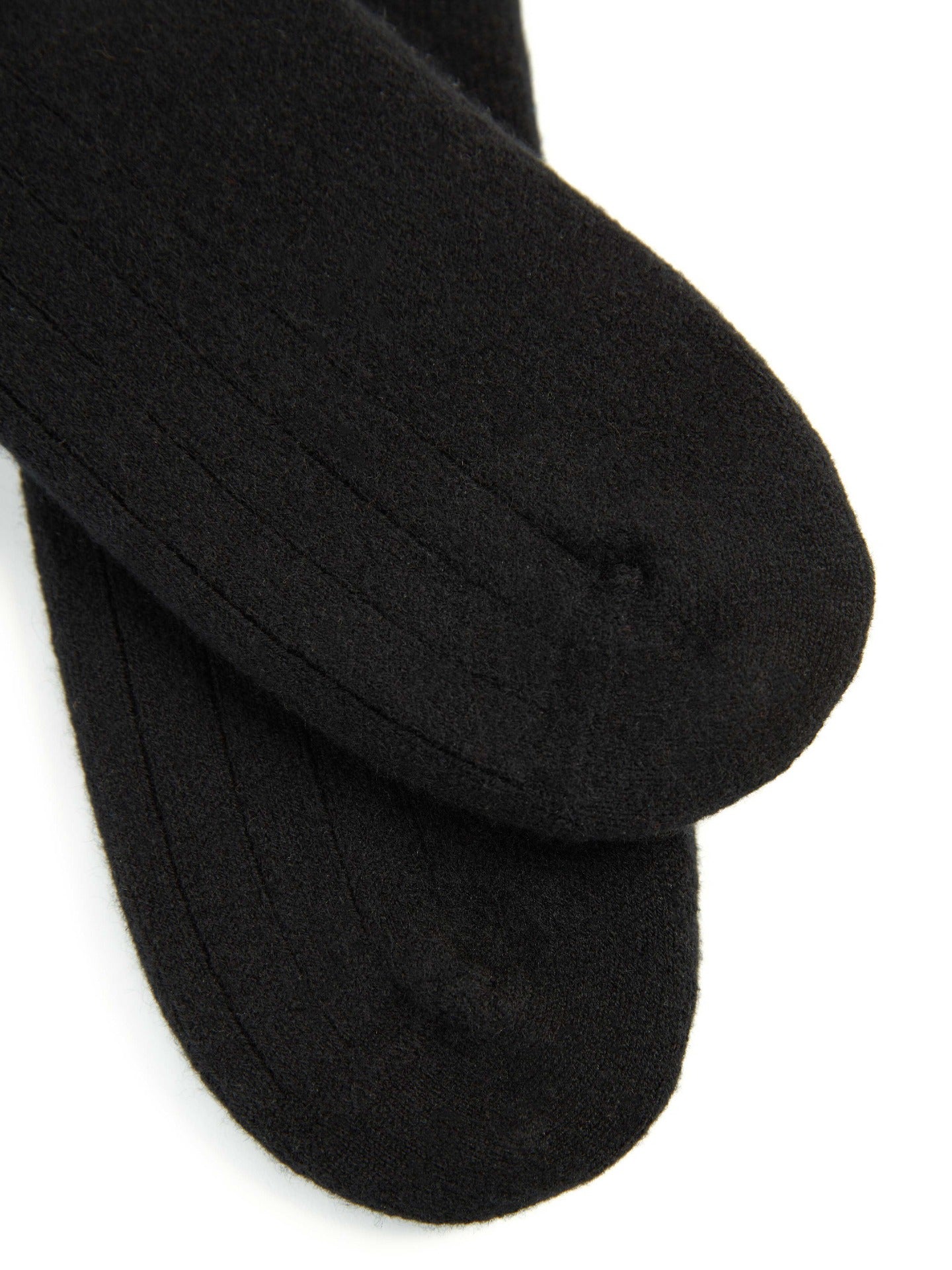 Unisex Bettsocken aus Kaschmir Schwarz - Gobi Cashmere