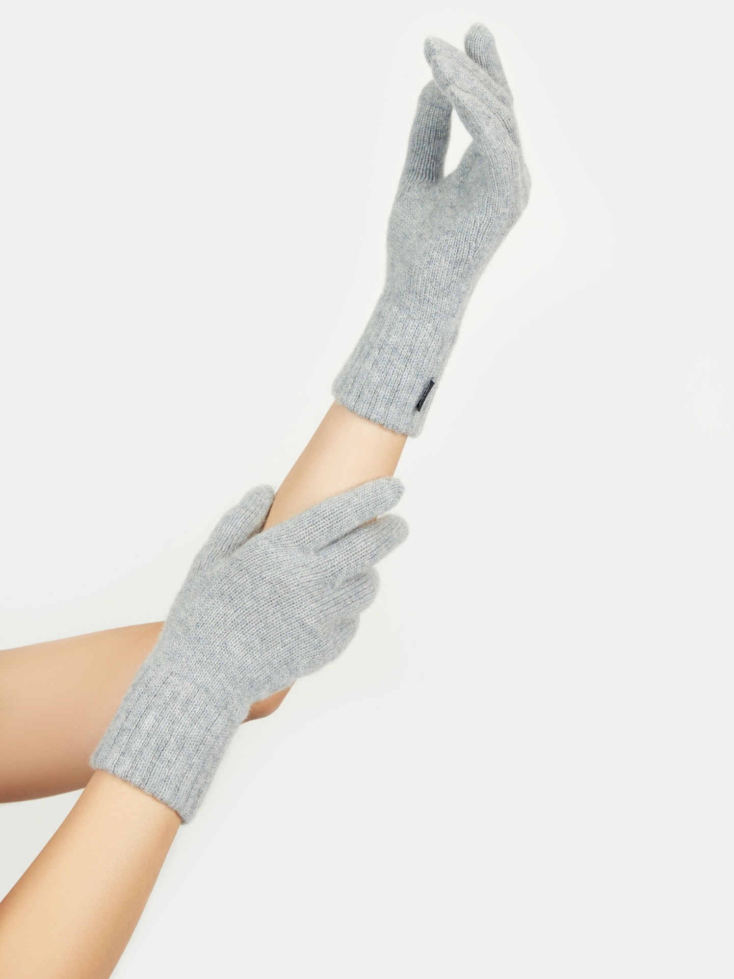 Damen Kaschmir Handschuhe Hellgrau - Gobi Cashmere