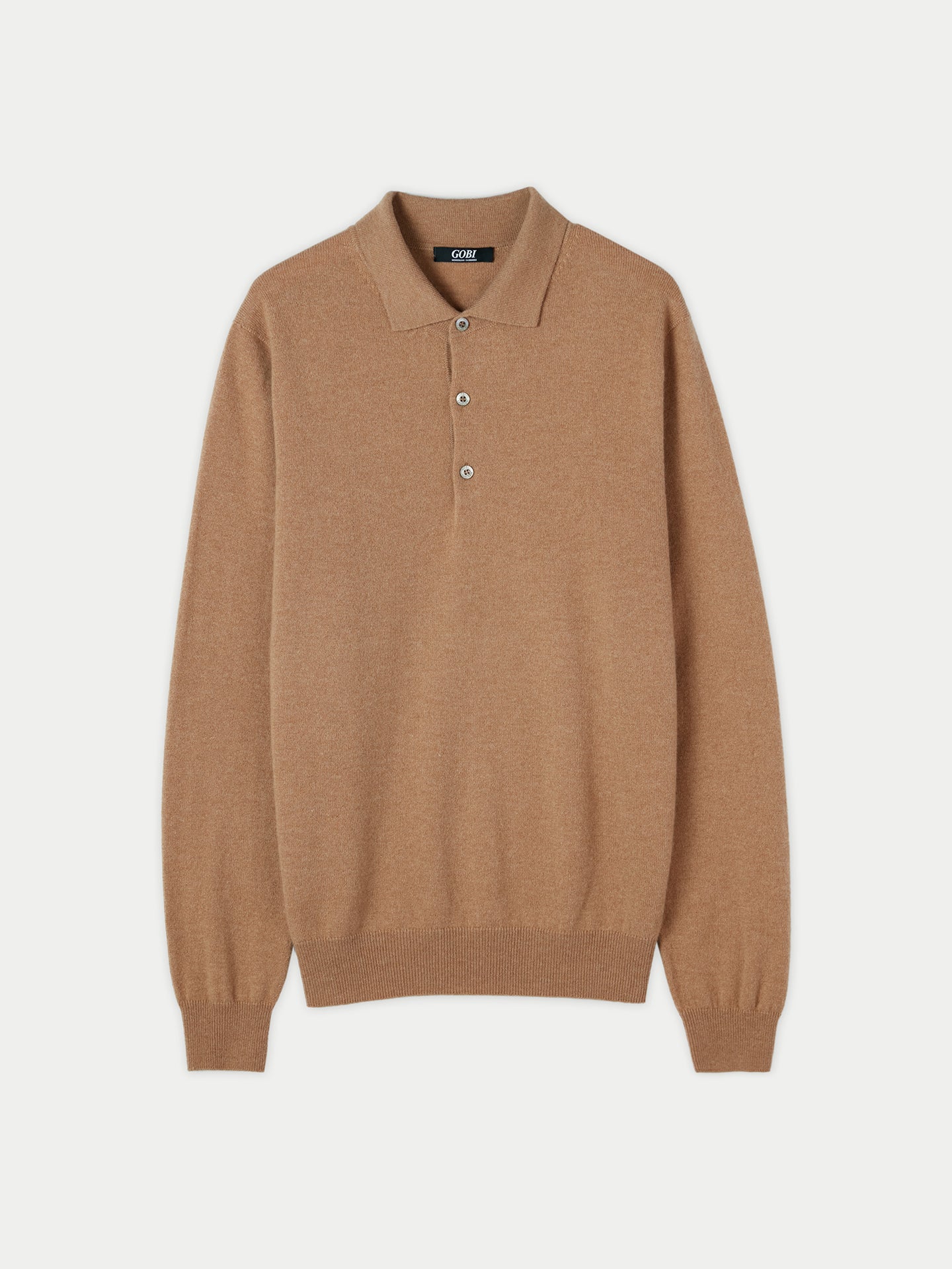 Herren Kaschmir Polokragen Pullover schaffell - Gobi Cashmere