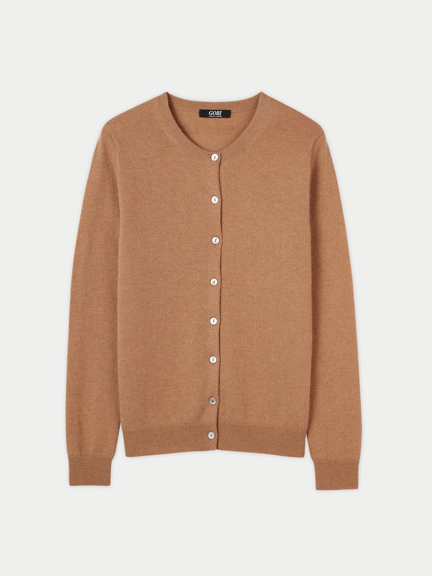 Damen Kaschmir R-Ausschnitt Strickjacke schaffell - Gobi Cashmere