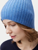 Kaschmir-Strickmütze Blau - Gobi Cashmere