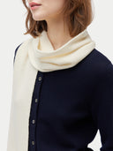 Schal mit Patentmuster Coconut Milk - Gobi Cashmere