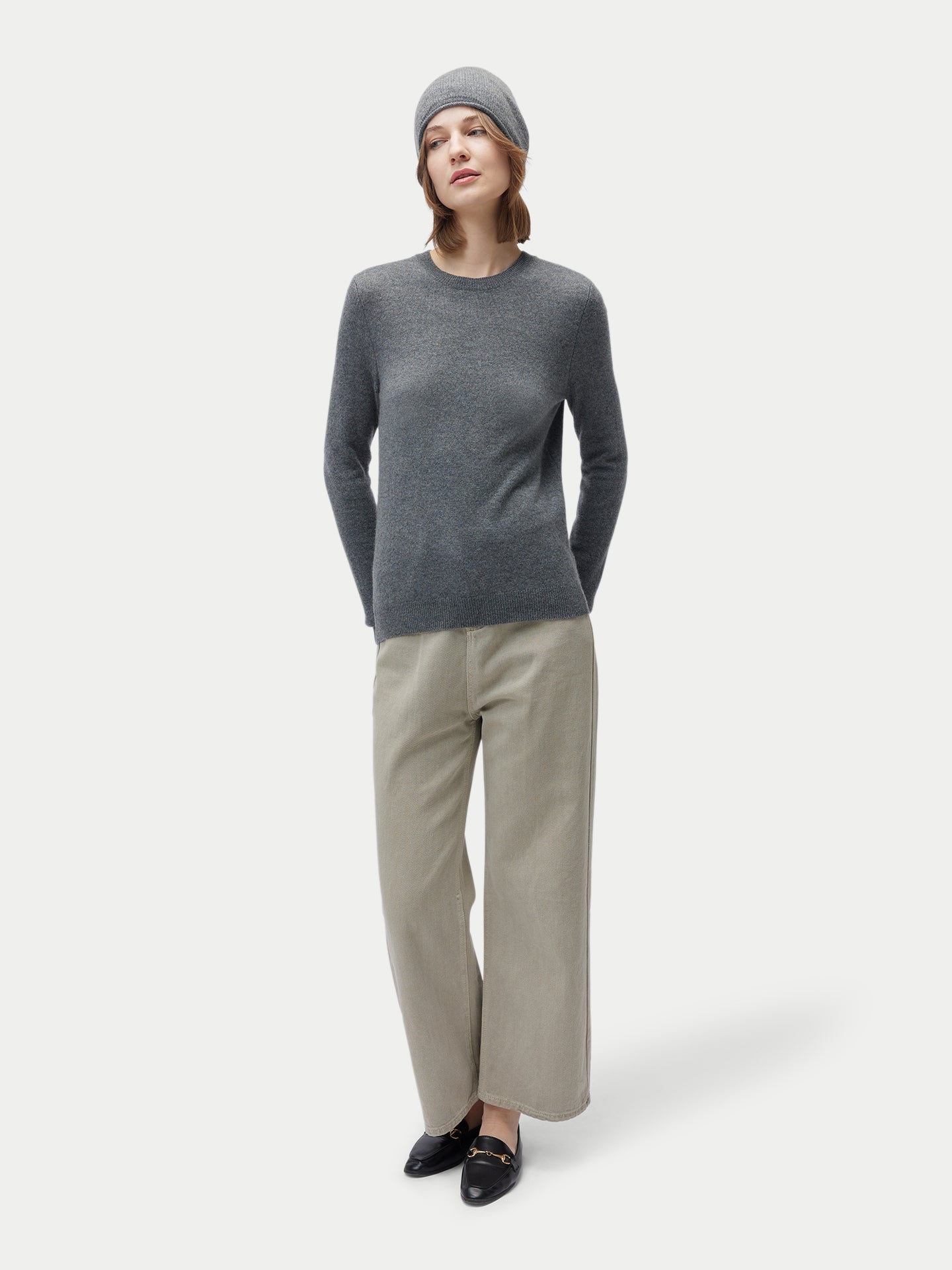 99€ Kaschmir-Set aus Pullover und Mütze