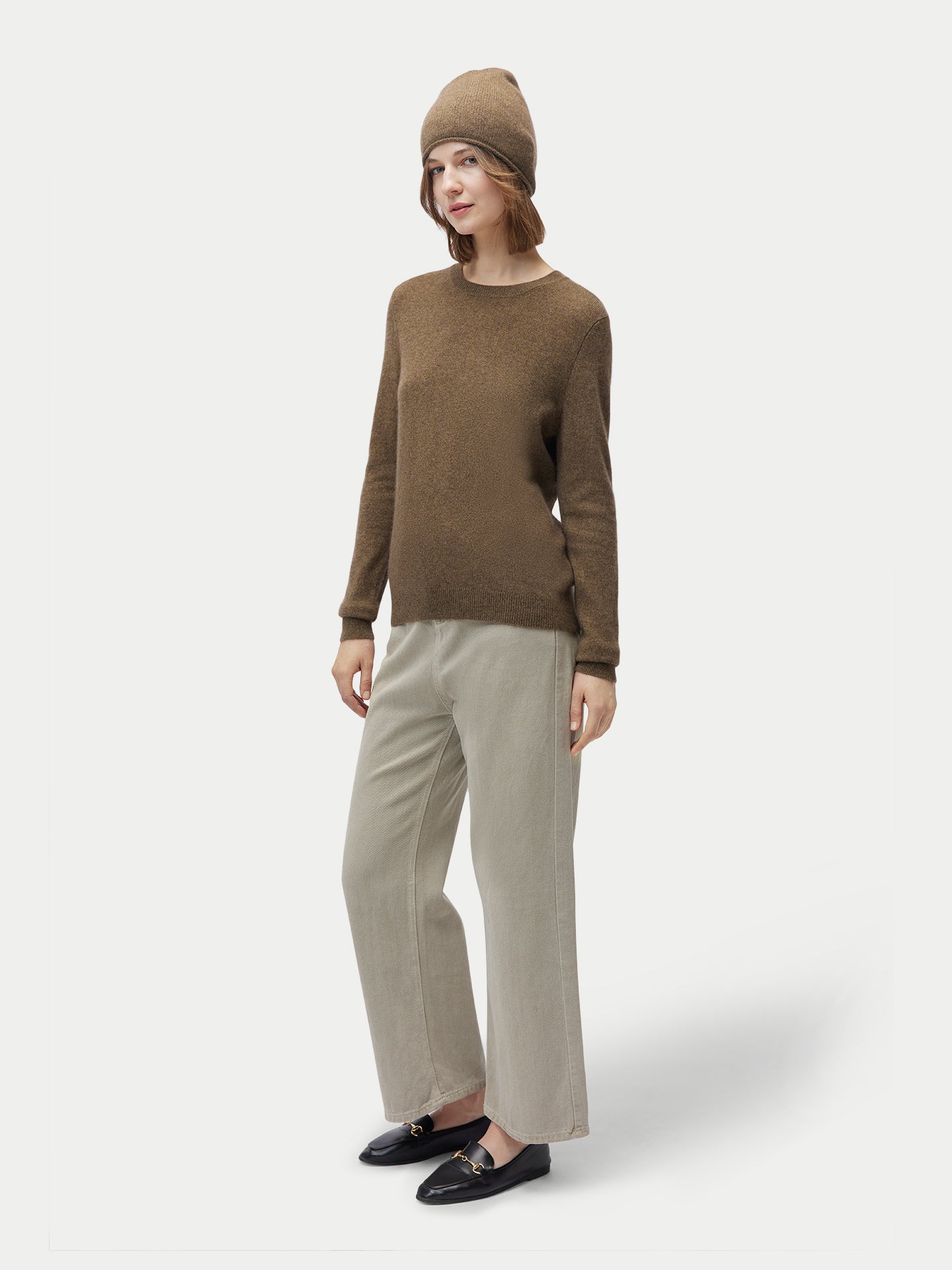 99€ Kaschmir-Set aus Pullover und Mütze