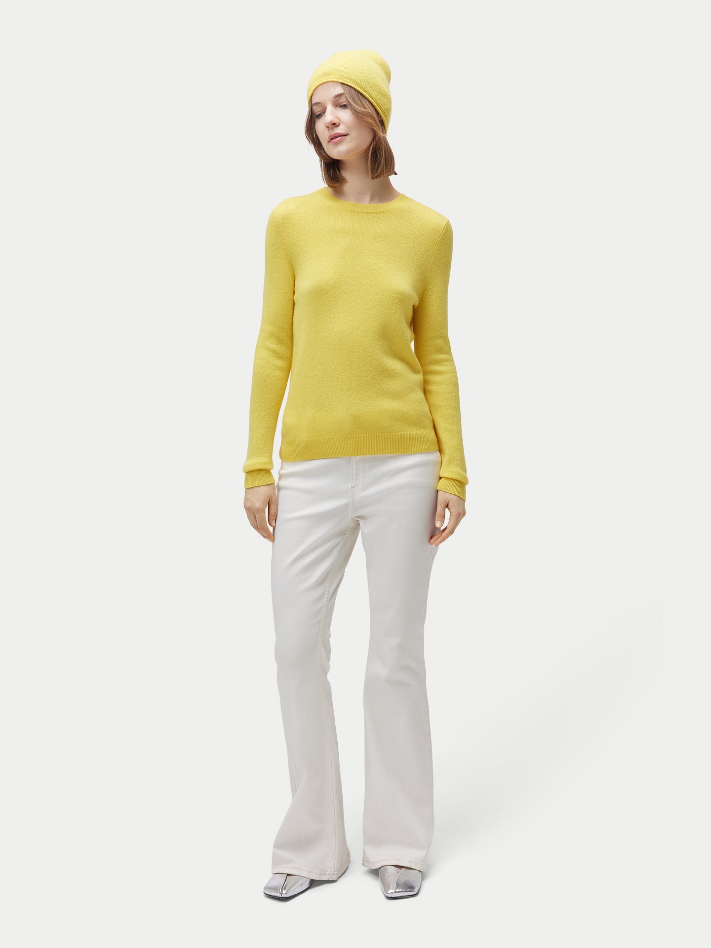 99€ Kaschmir-Set aus Pullover und Mütze