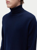 Kaschmir-Rollkragenpullover Basic Marineblau - Gobi Cashmere