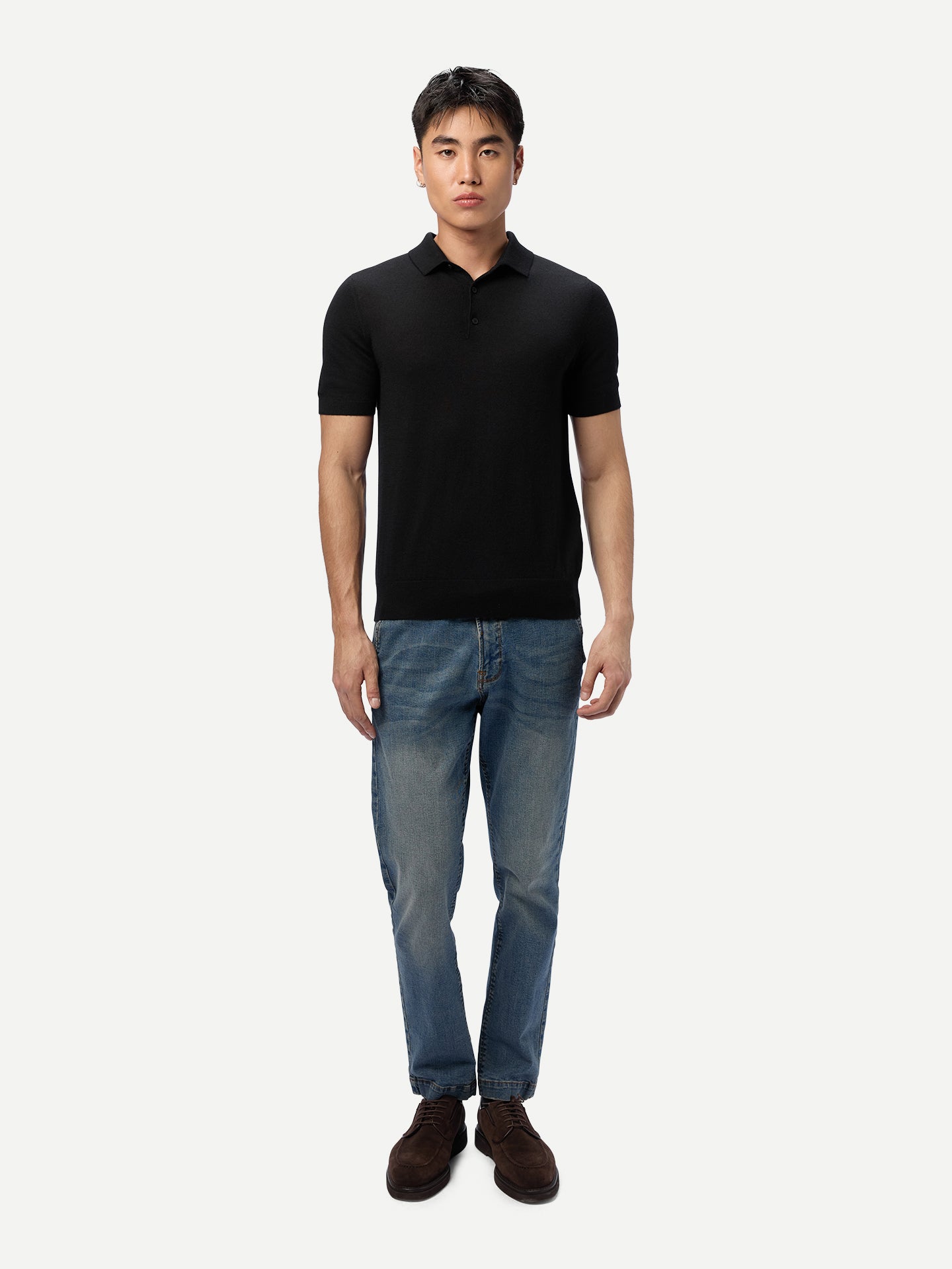 Herren Klassisches Polo-Shirt mit kurzen Ärmeln