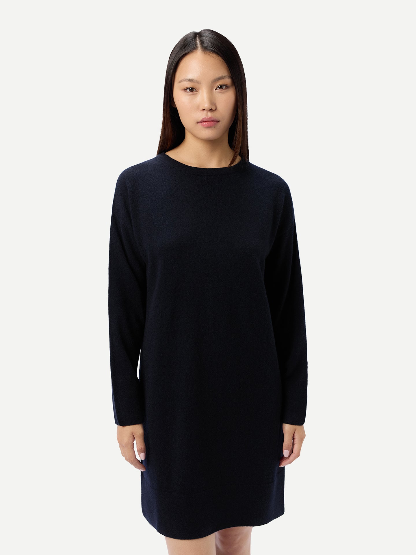 Strickkleid mit Rundhalsausschnitt