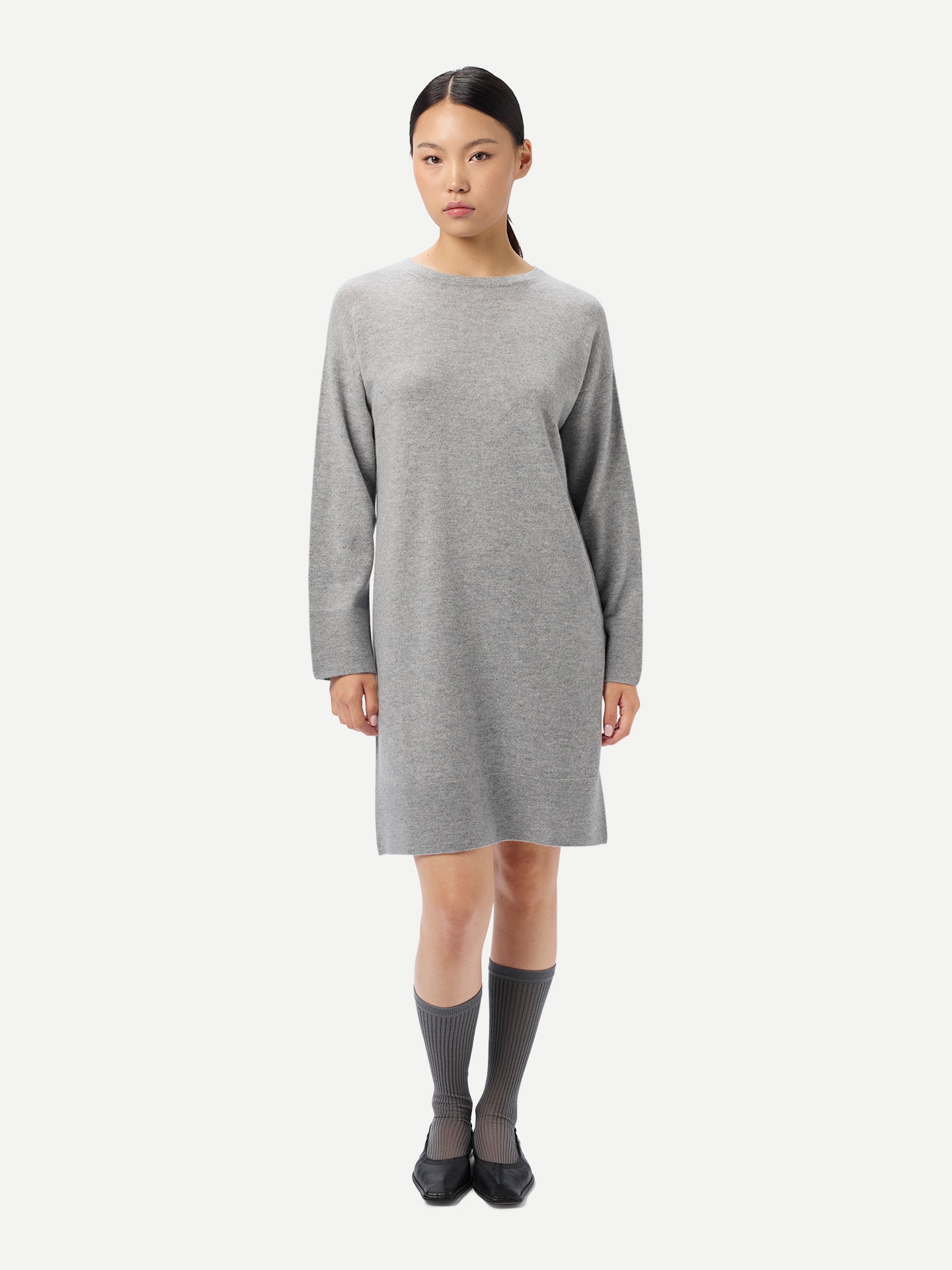 Strickkleid mit Rundhalsausschnitt