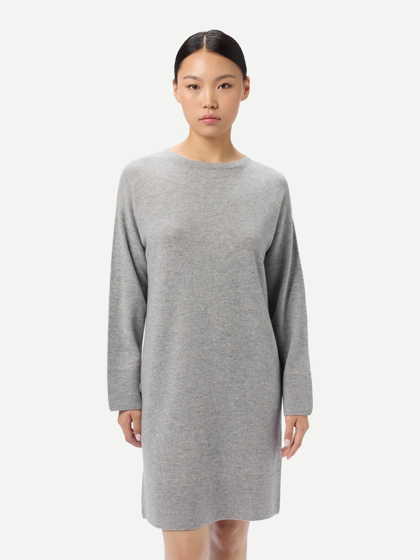 Strickkleid mit Rundhalsausschnitt