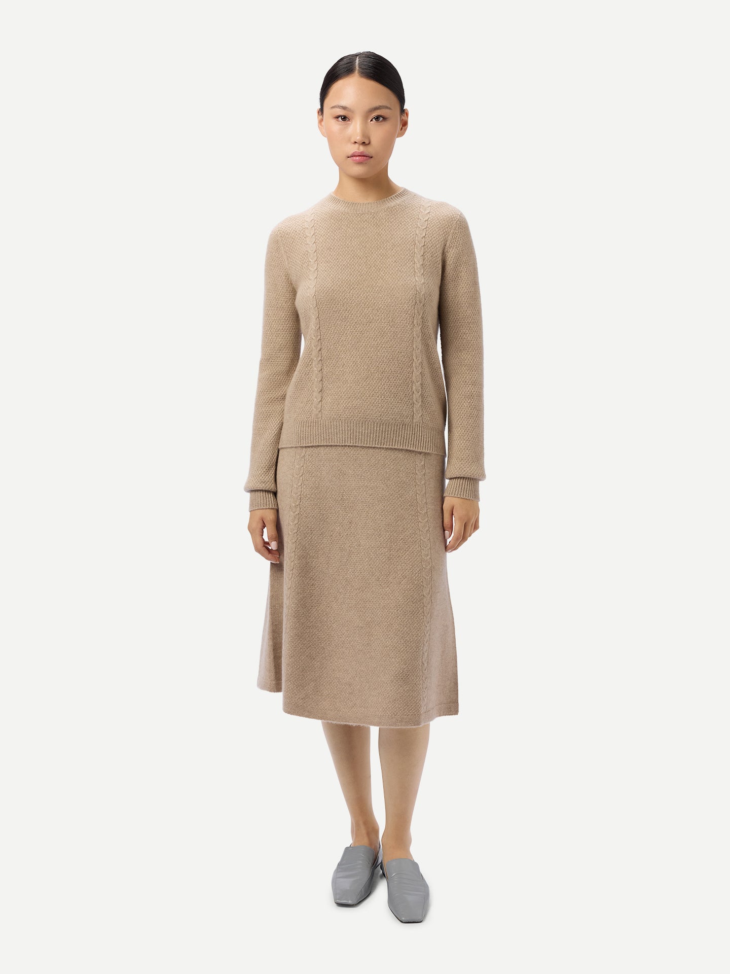 Kaschmir-Pullover mit Rundhals