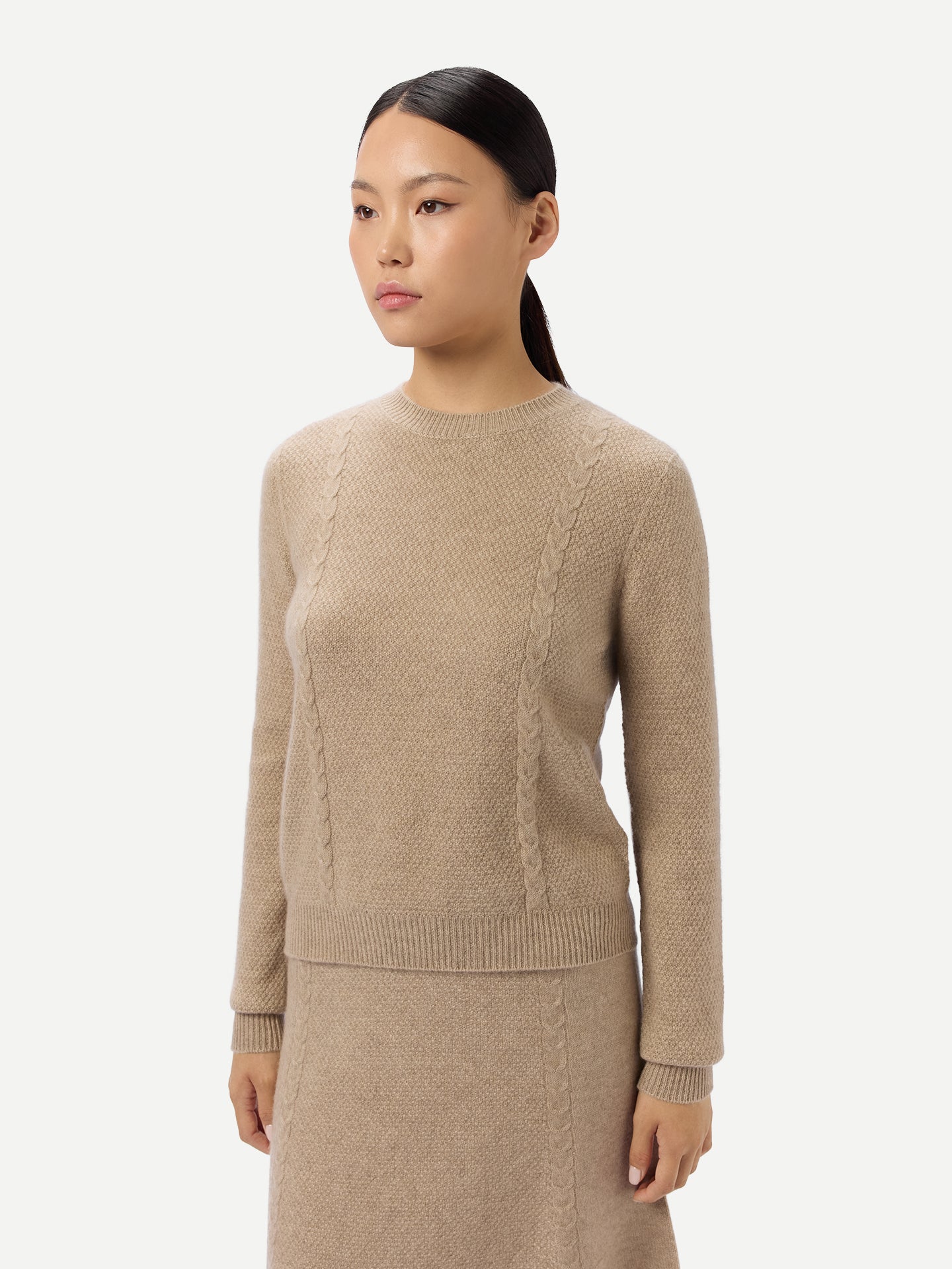 Kaschmir-Pullover mit Rundhals