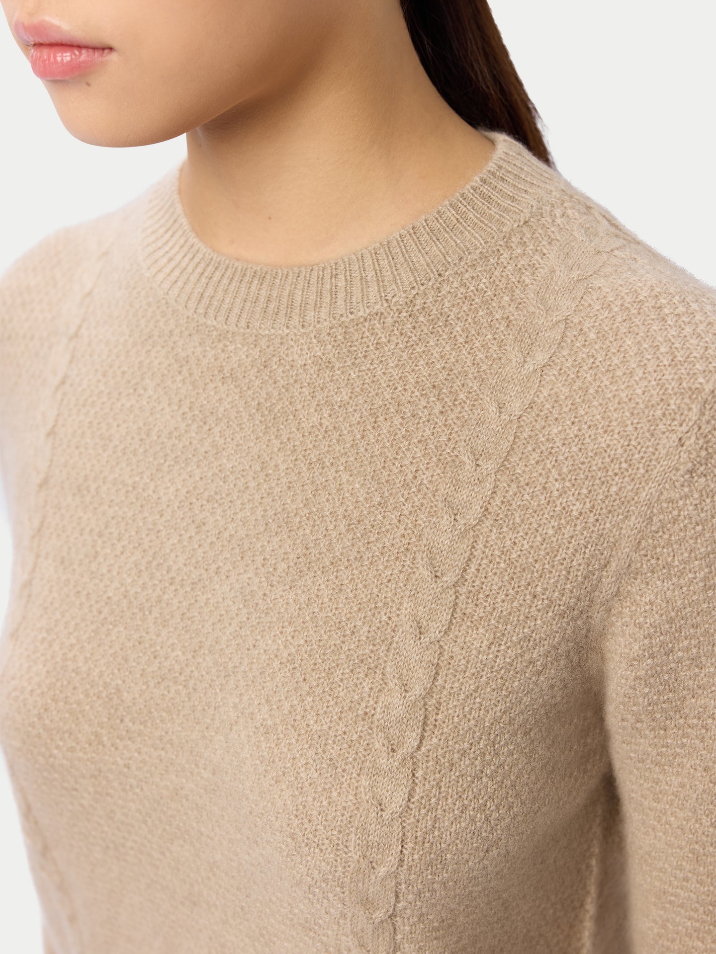 Kaschmir-Pullover mit Rundhals