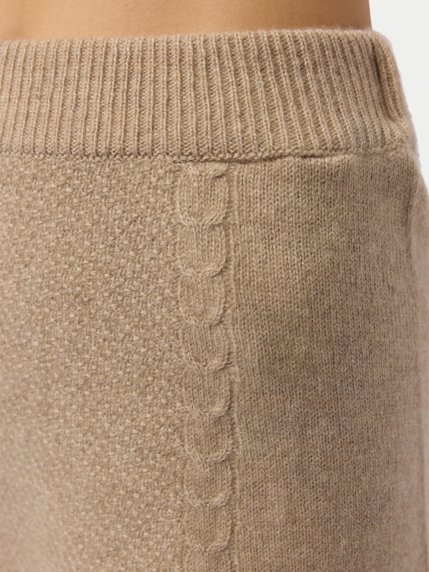 A-Linien Kaschmir-Strickrock