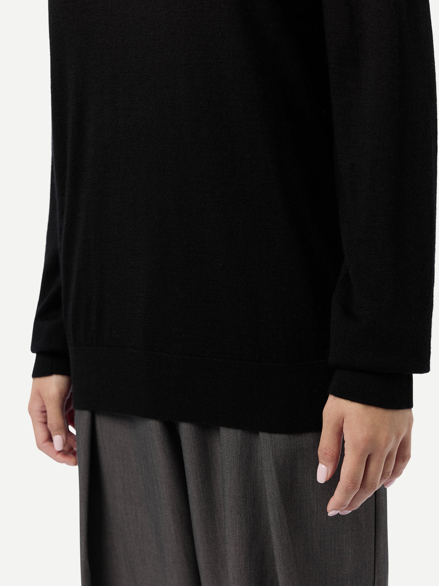 Damen Kaschmirpullover mit Rundhalsausschnitt
