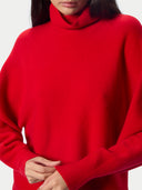 Kaschmir-Rollkragenpullover im Linksstrick