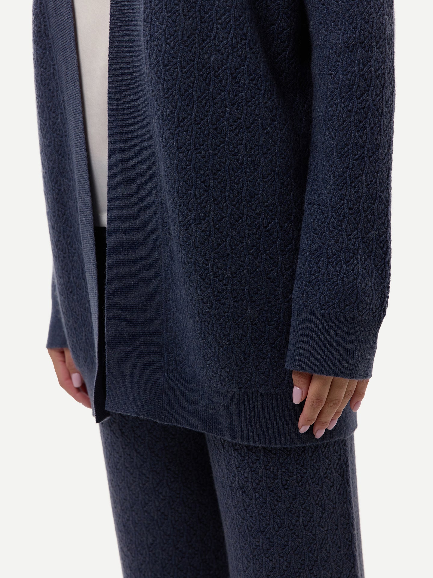 Damen Offener Kaschmir-Cardigan mit Struktur | GOBI Cashmere