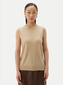 Damen Kaschmir-Weste Rundhals | GOBI Cashmere