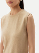 Damen Kaschmir-Weste Rundhals | GOBI Cashmere