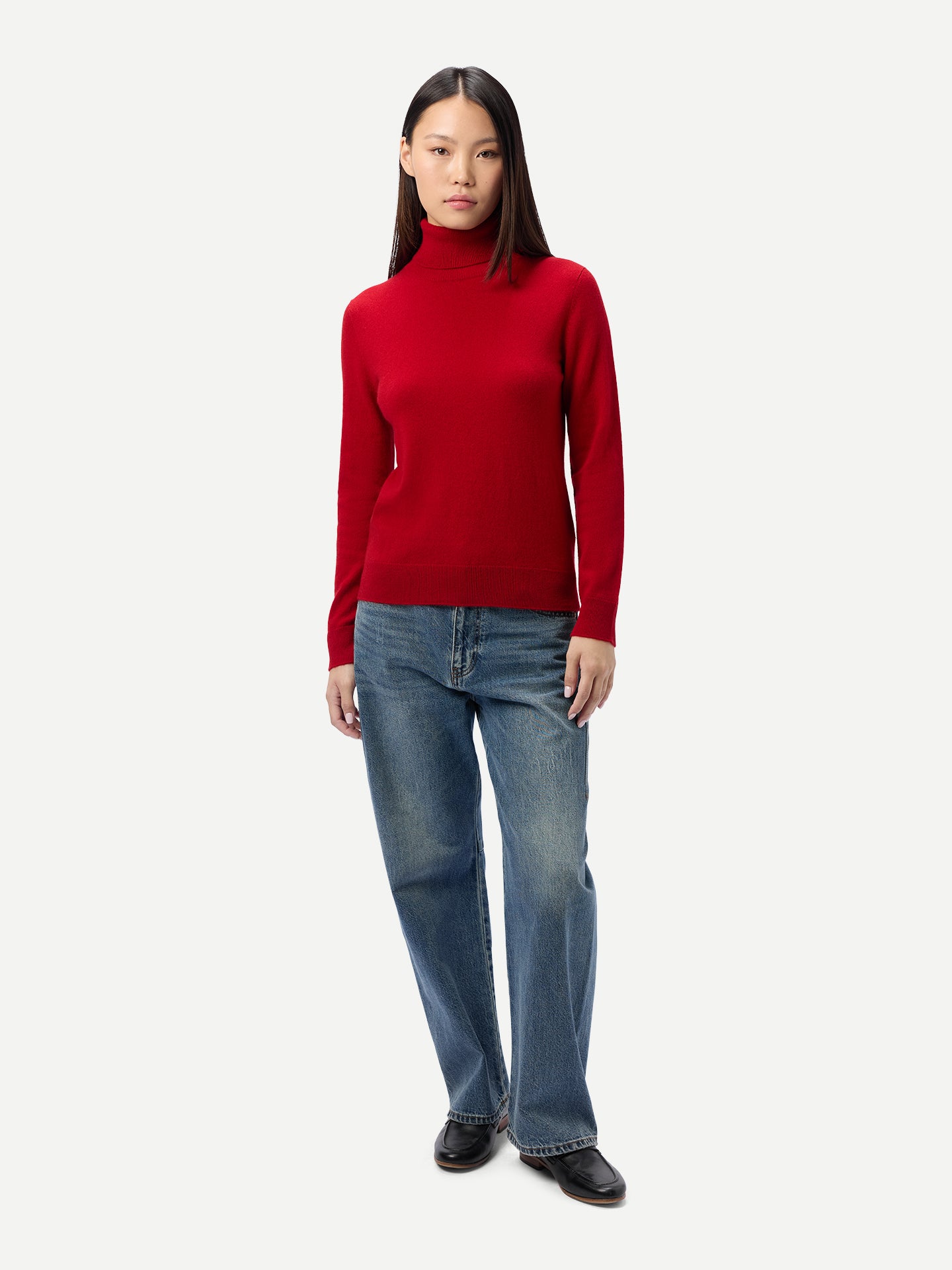 Zeitloser Kaschmir-Rollkragenpullover