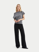 Damen asymmetrisches Kaschmir-Top | GOBI Cashmere