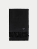 Übergroßer gewebter Kaschmirschal Schwarz - Gobi Cashmere