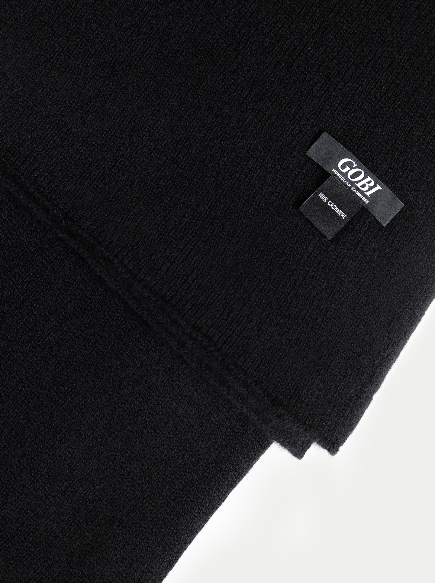 Leichter Kaschmirschal Schwarz - Gobi Cashmere