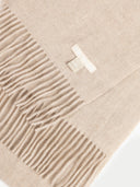 Kaschmirschal mit Fransen Warmes Gray - Gobi Cashmere